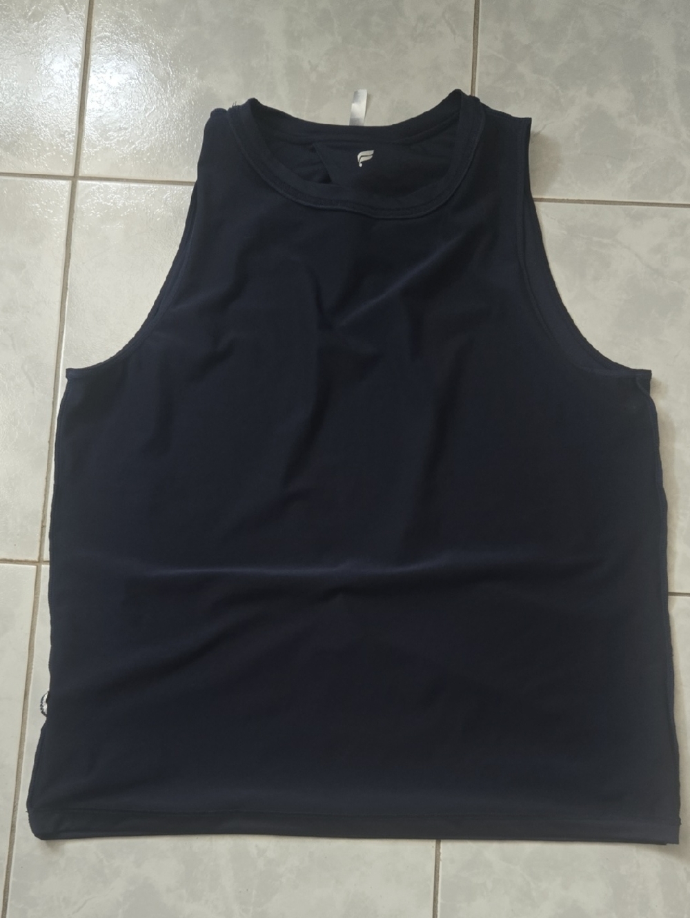 Fabletics Navy Blue Openback Tank Top - Picture 11 of 14